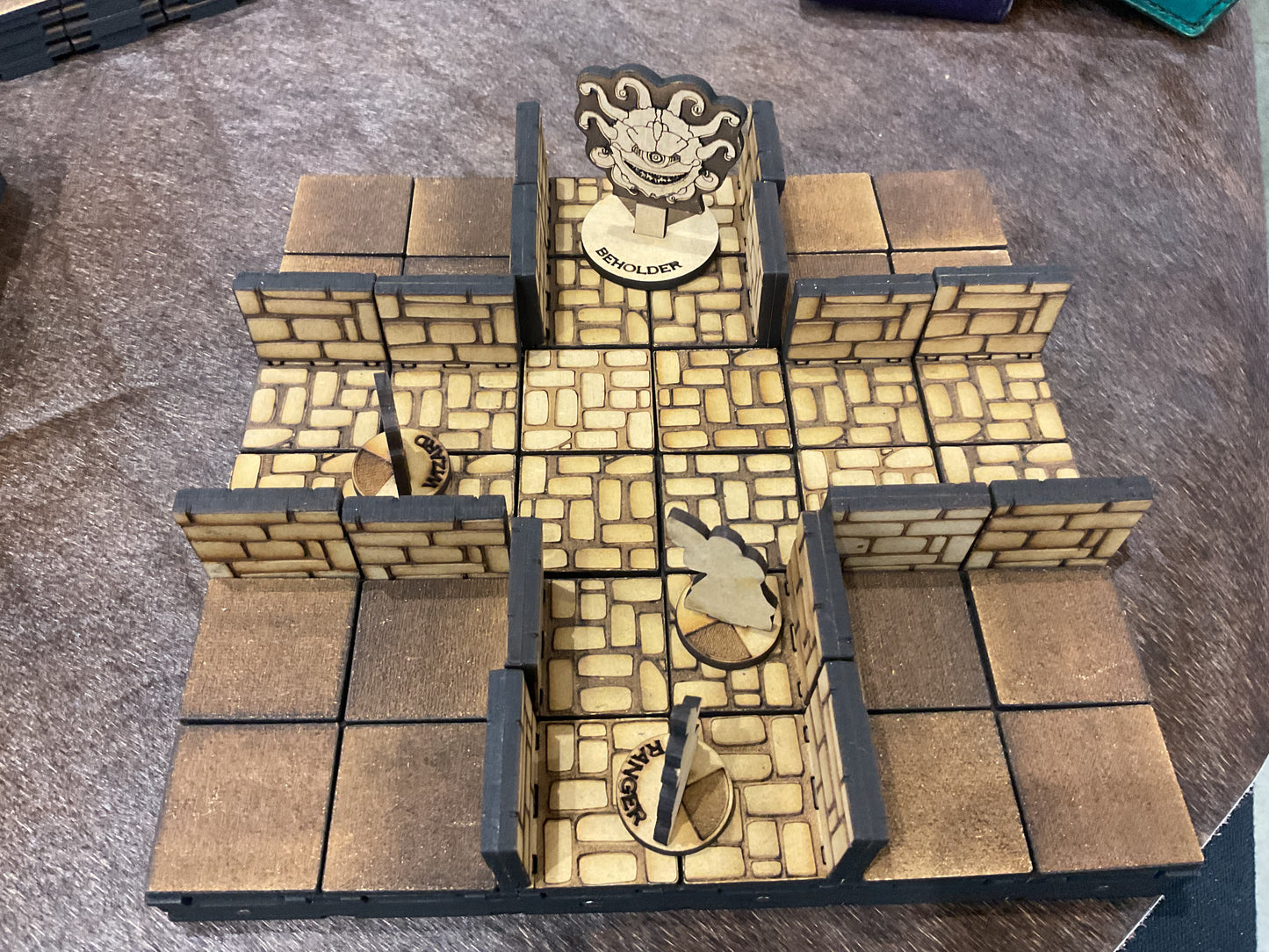 Modular Gaming Tile - 6x6 Stone Hall Kit