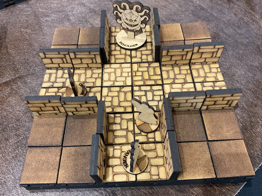 Modular Gaming Tile - 6x6 Stone Hall Kit
