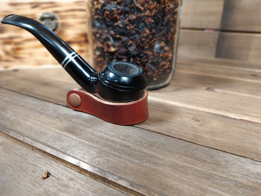 Leather Pipe Stand